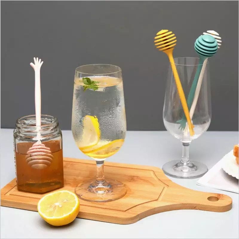 Set Of 2 Plastic Honey Stir Stick, Dessert Coffee Milk Tea Plastic Mixing Stick, Cute Shape Long Handle Kitchen Bee Stick, Practical Honey Stirring Bar Set Of 2 Plastic Honey Stir Stick, Dessert Coffee Milk Tea Plastic Mixing Stick, Cute Shape Long Handle Kitchen Bee Stick, Practical Honey Stirring Bar